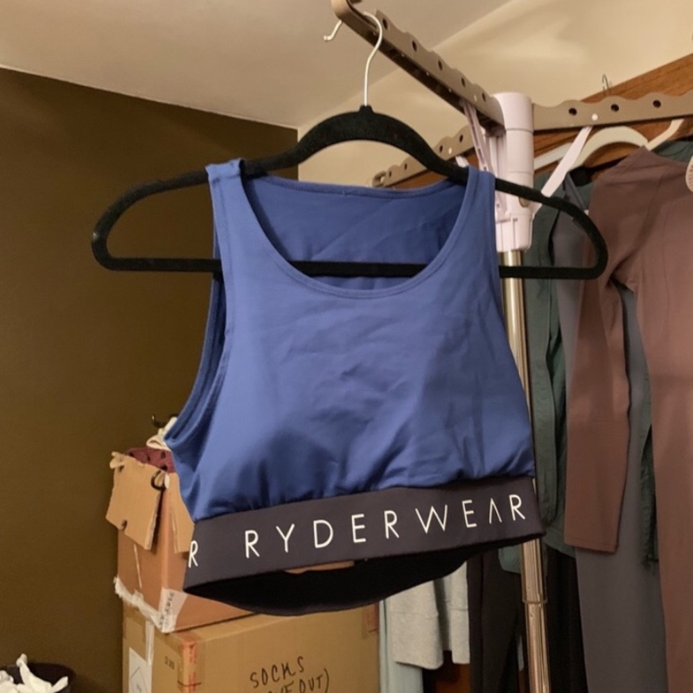 Ryderwear block banded sports bra
